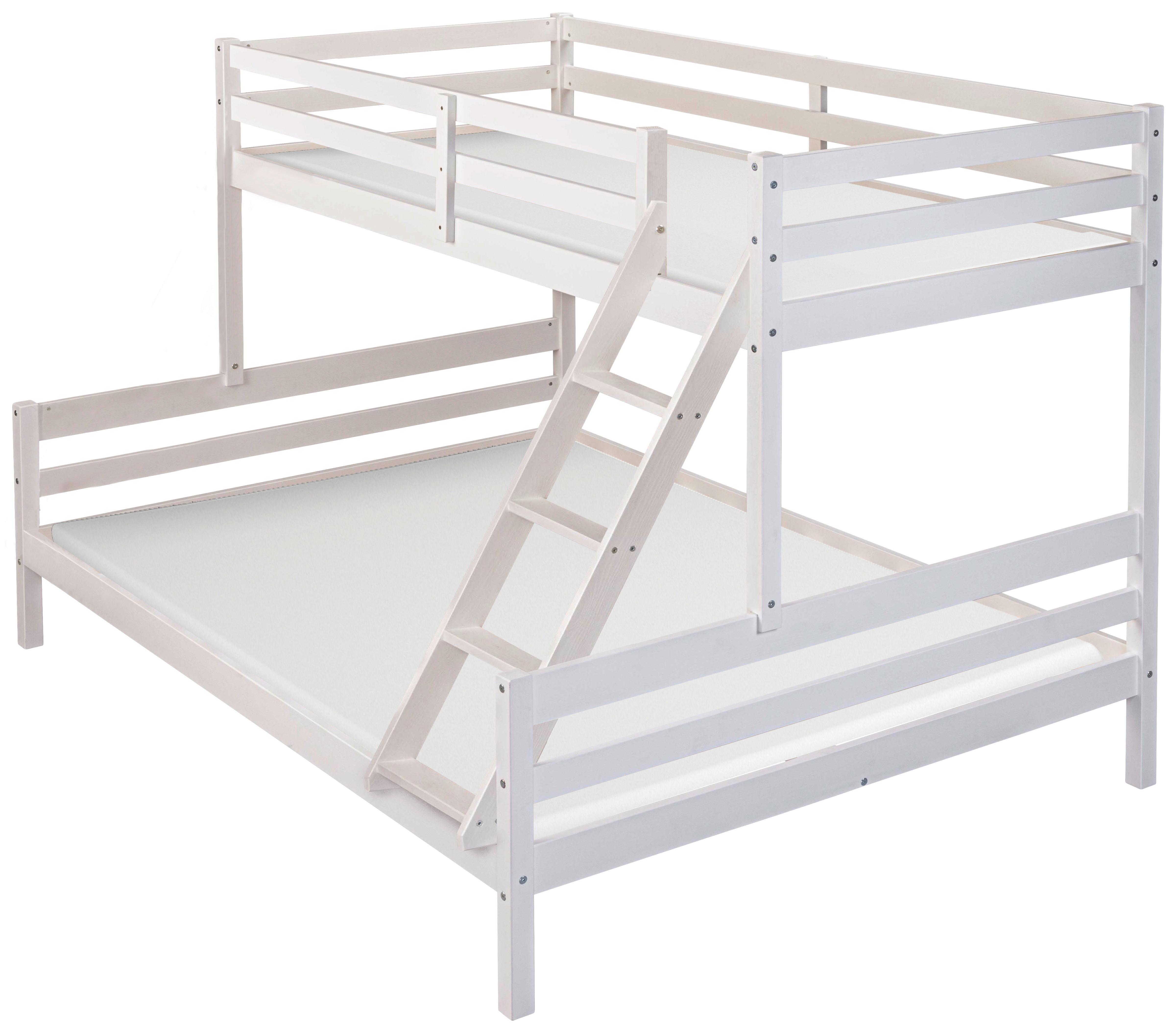 Etagenbett Sleepy Cloud - Weiß, MODERN, Holz (90-140/200cm) - MID.YOU
