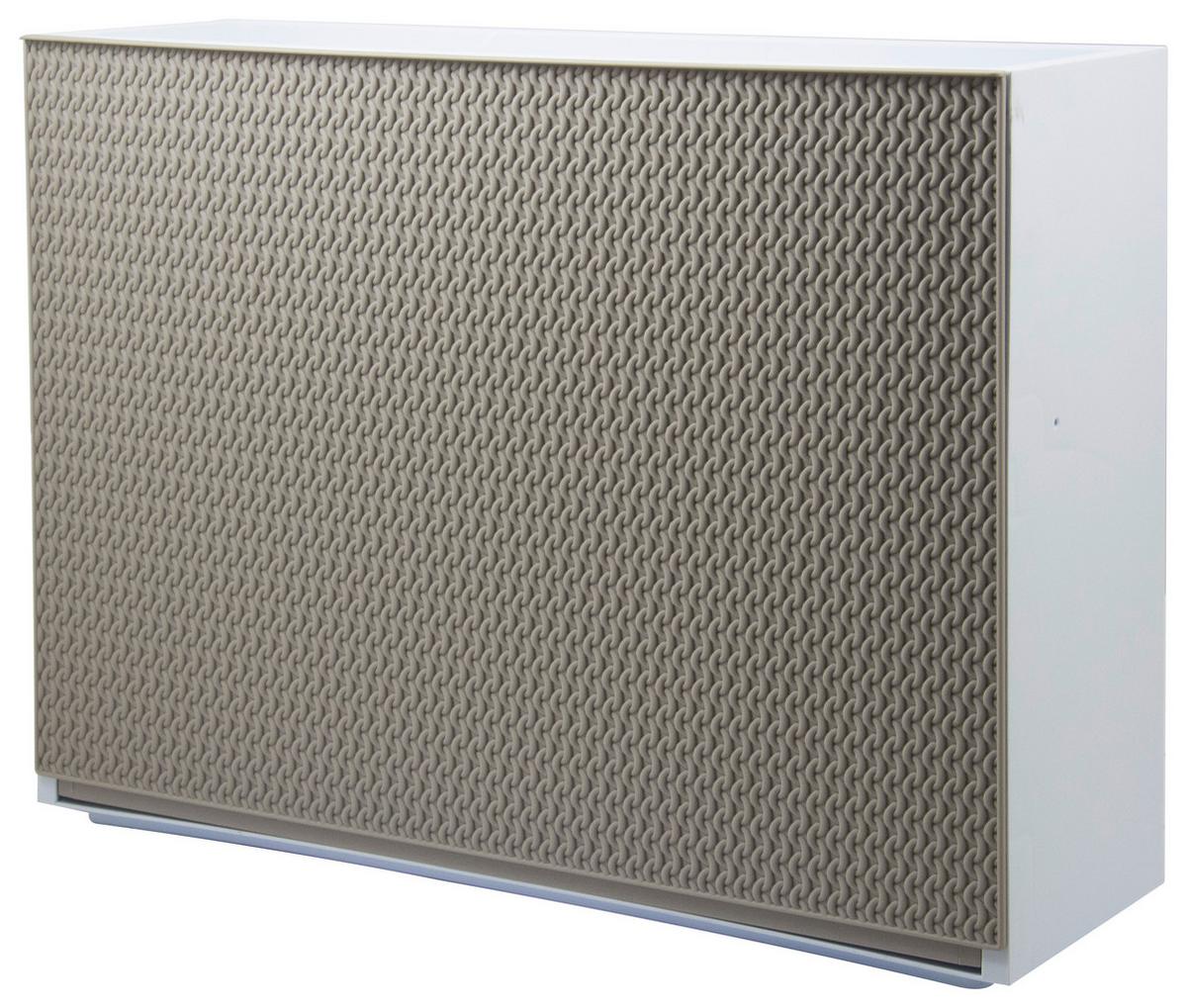 Schuhkipper Strick 2-3 Paare Taupe/weiß B: 16 Cm - Taupe/Weiß, Basics, Kunststoff (51,5/16/39cm)