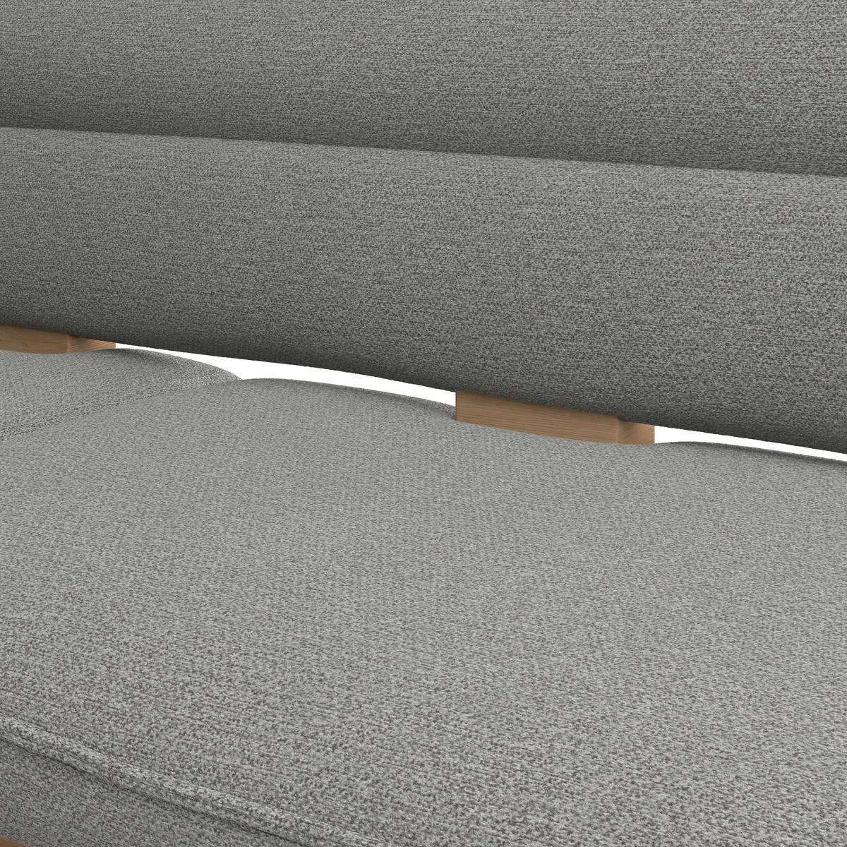 Eckbank Beluna Ii Webstoff Hellgrau, B: 170cm - Eichefarben/Hellgrau, KONVENTIONELL, Holz/Textil (170/192cm) - James Wood