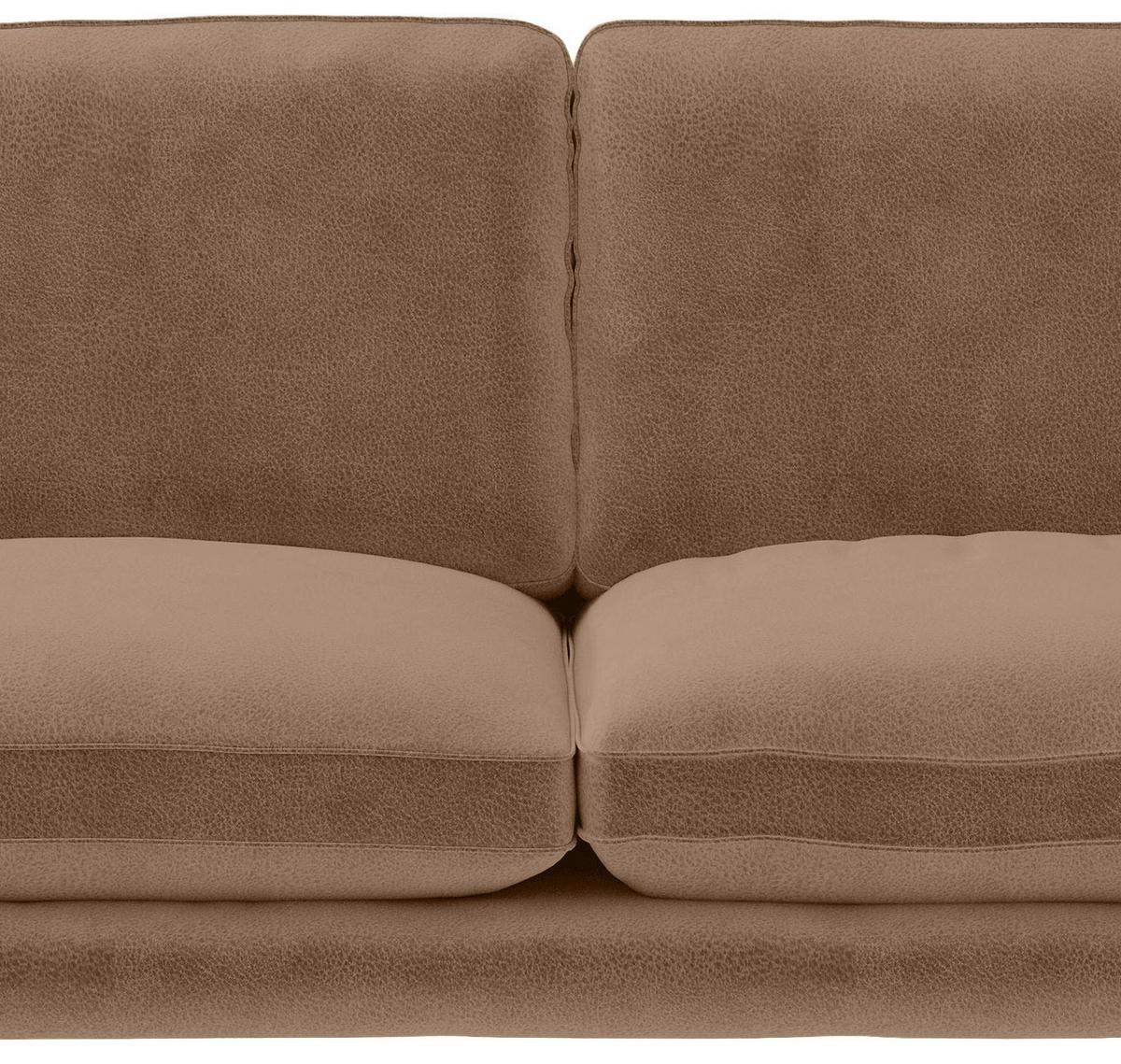 Ecksofa Bali - Dunkelgelb/Schwarz, Design, Textil (202/250cm) - Livetastic