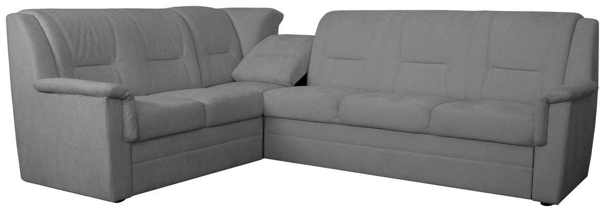 ECKSCHLAFSOFA Rafael, Grau S: 279x224cm - Beige/Schwarz, Trend, Textil (279/224cm)