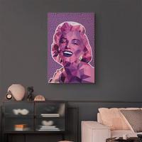 Leinwandbild Monroe Flieder Magenta B: 60 cm - Flieder/Magenta, Basics, Holz/Textil (60/90/1.2cm) - artgeist