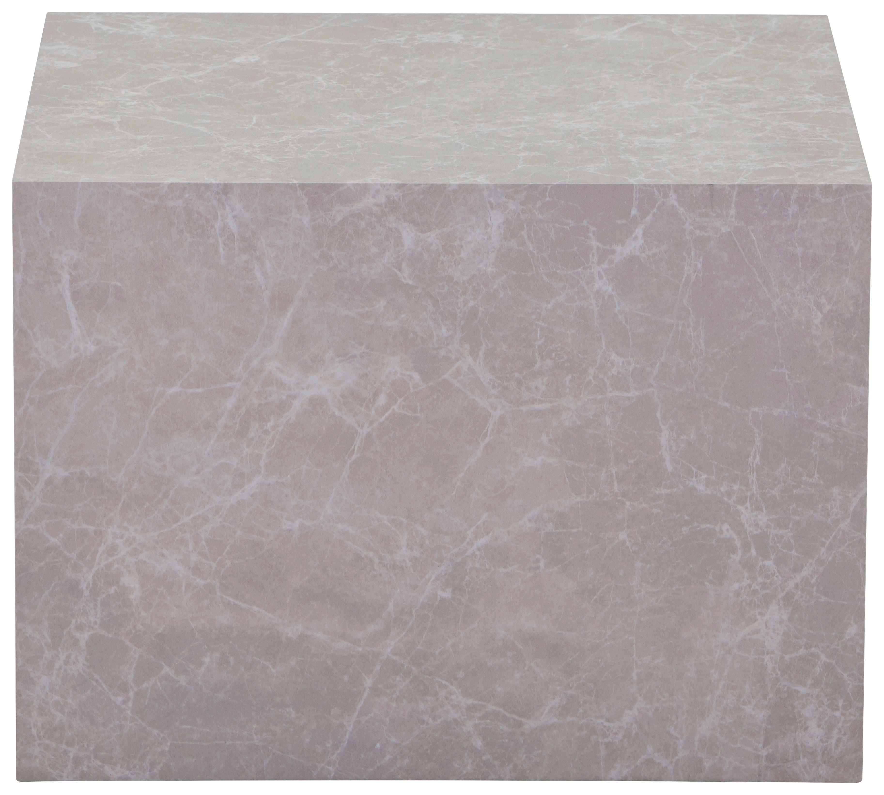 Beistelltisch Cuboid 125 Hellgrau B: 55 Cm - Hellgrau, Design, Holzwerkstoff (55/55/40cm) - Kayoom