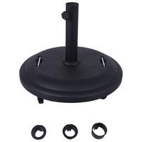 Sonnenschirmständer Berlin - Schwarz, MODERN, Kunststoff/Stein (50/41/50cm) - Beldano