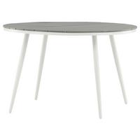 Gartentisch Break - Weiß/Grau, KONVENTIONELL, Kunststoff/Metall (120/120/74cm) - Gardenson