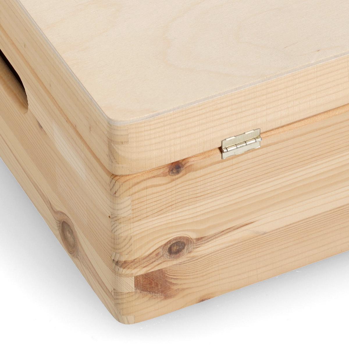 Aufbewahrungsbox Naturfarben, Holz - Naturfarben, Basics, Holz (40/30/14cm) - Zeller Present