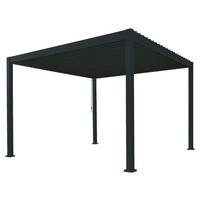 Pergola Deluxe 300x300cm Anthrazit - Anthrazit, MODERN, Metall (300/250/300cm) - Gardenson
