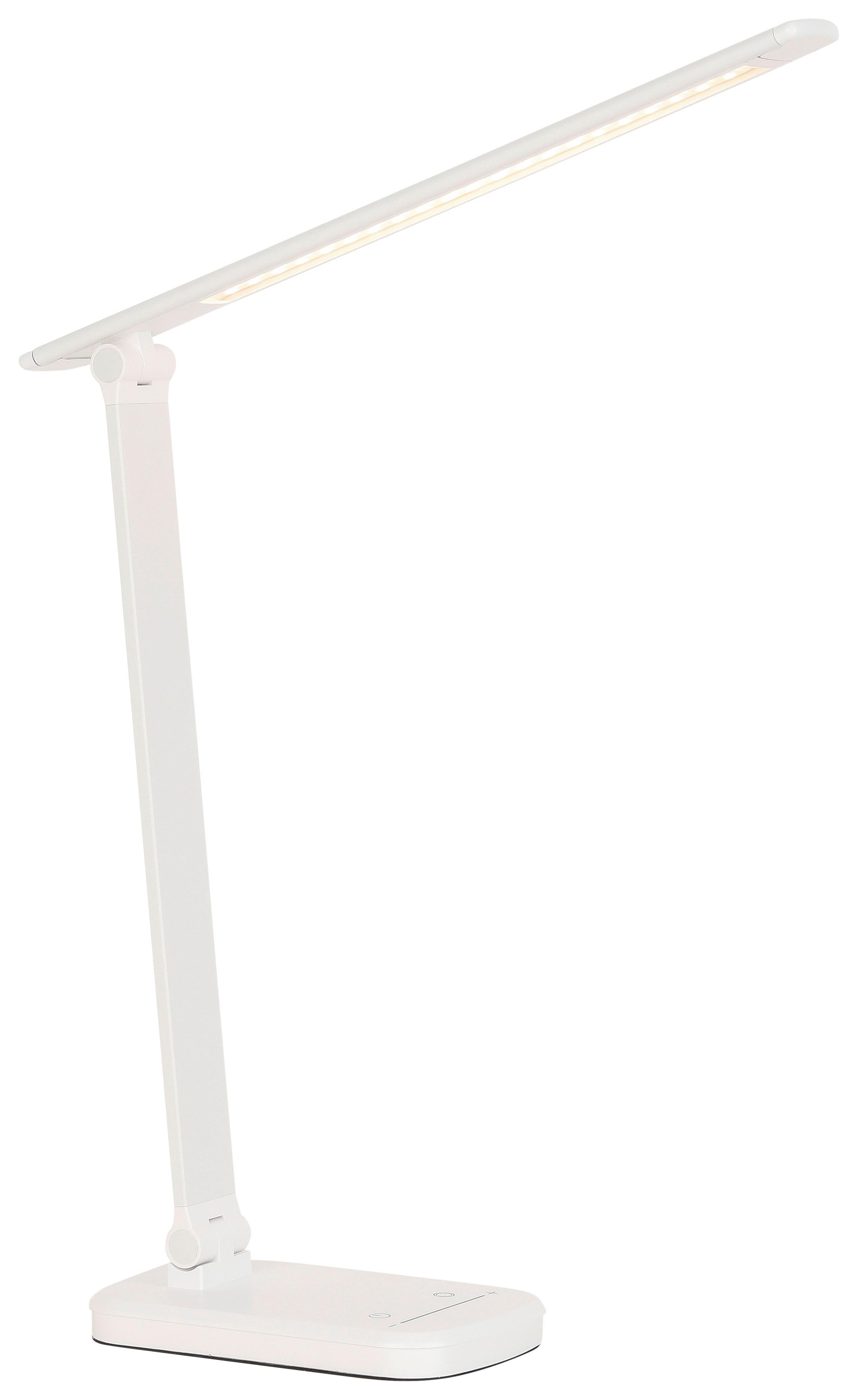 Stolná Led Lampa Tomi - biela, Moderný, kov/plast (38,5/10,2/35,9cm) - Modern Living