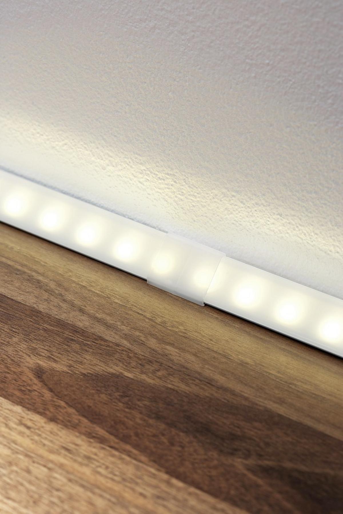 LED-Dekoleuchte Function Delta Profil Profilverbinder - Transparent/Alufarben, Basics, Kunststoff (3,5/2,9/0,5cm) - Paulmann