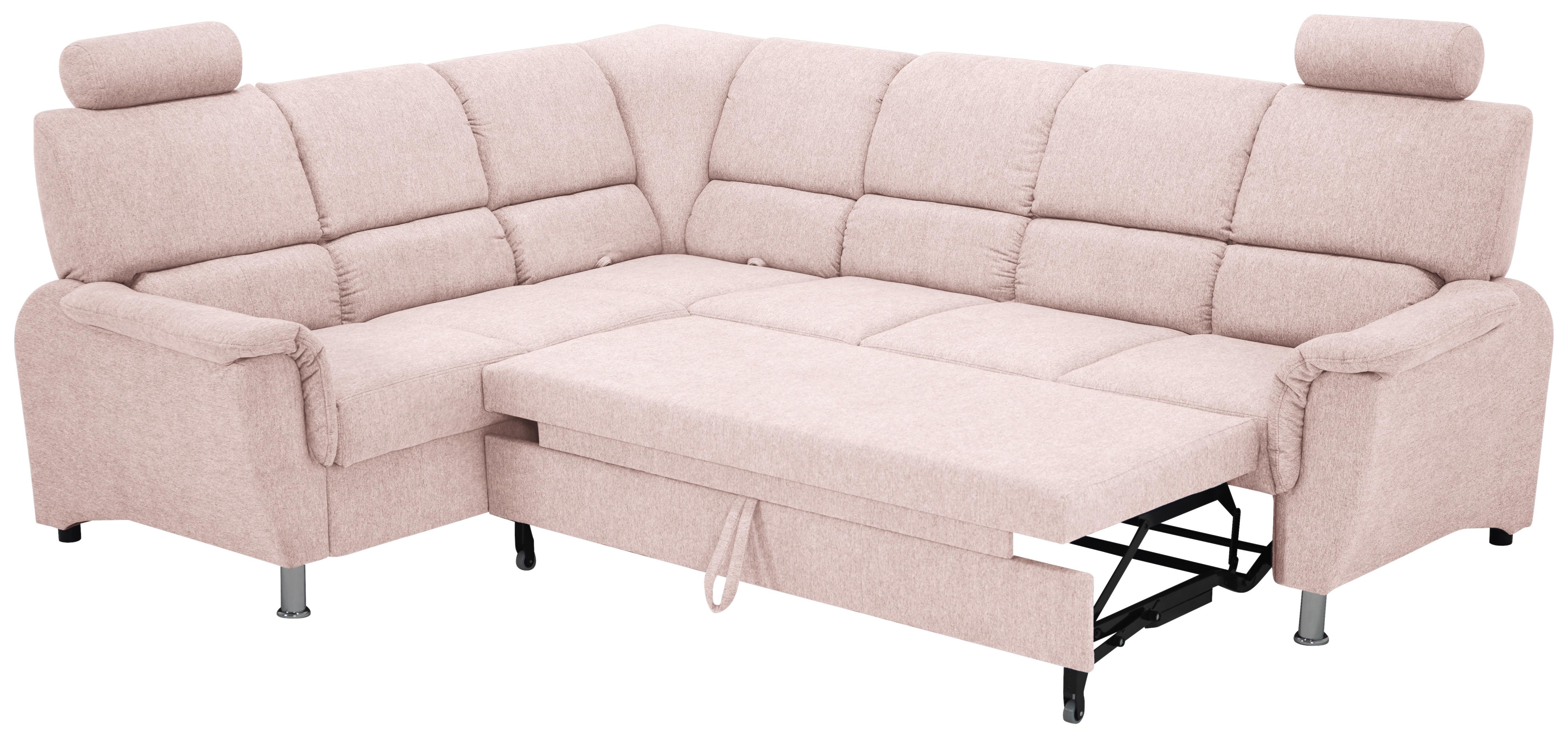 Sedačka MARSYLIA, levá, růžová - růžová, Design (219/270cm) - MID.YOU