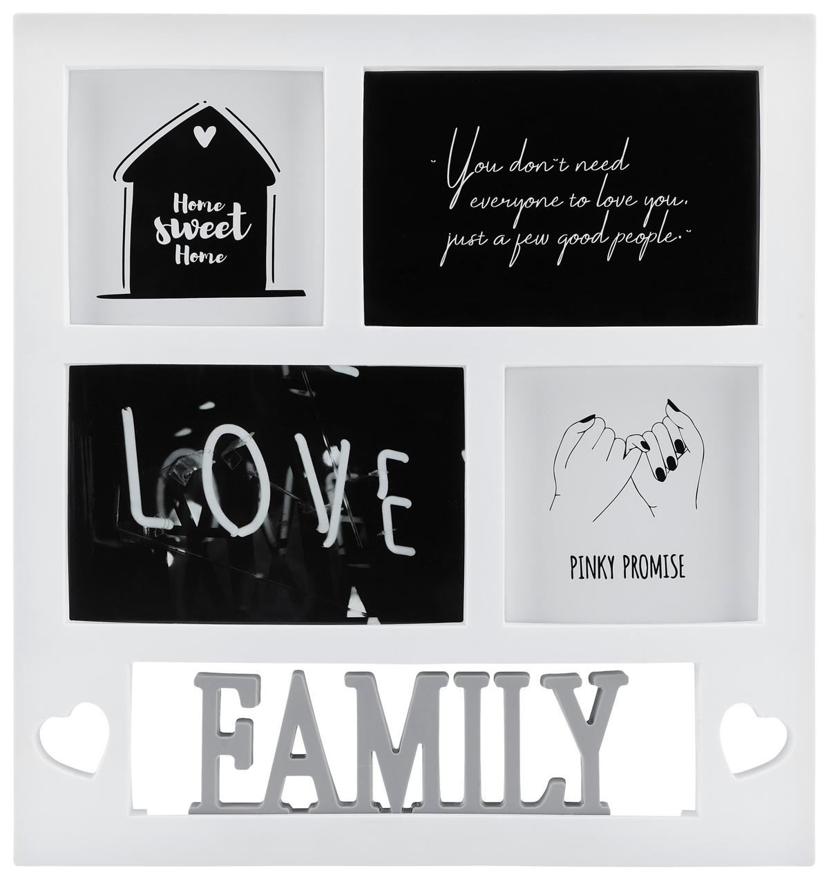 rám na obrazy Becca - biela, Romantik / Landhaus, plast/sklo (28,5/30/1,5cm) - Based