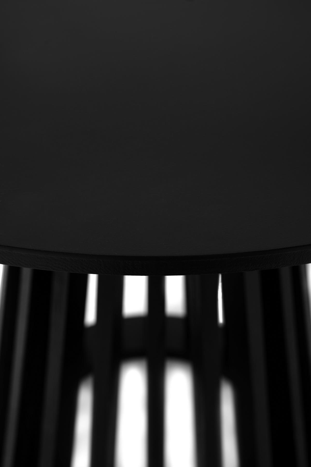 Couchtisch Garle Mdf Schwarz, B: 60 cm - Schwarz, Trend, Holzwerkstoff (60/44/60cm)