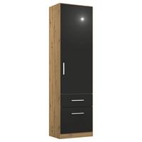 Drehtürenschrank Berlin Eiche Artisan/grau B: 47 Cm - Eiche Artisan/Grau, MODERN, Holzwerkstoff (47/210/54cm) - Rauch Möbel