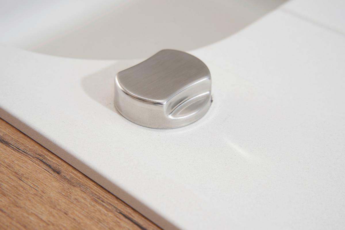 Spüle Respekta Stein Bxt: 86x50 cm - Weiß, Trend, Stein (86/20,9/50cm) - Respekta