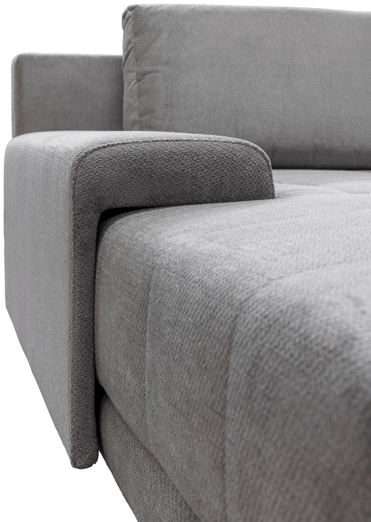 Rohová sedačka ADRIA, oboustranná, šedá - světle šedá, Trend, textil (213/208cm) - Luca Bessoni