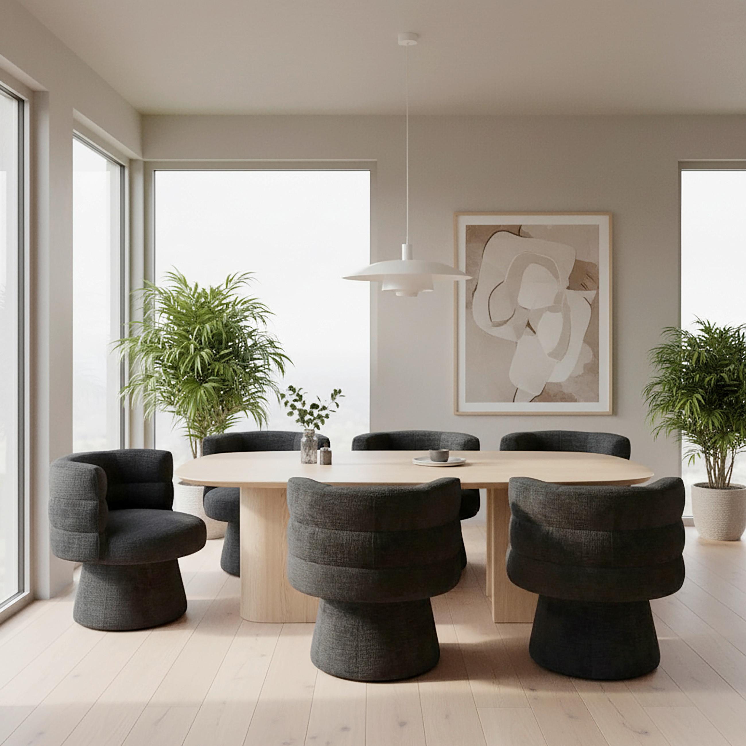 STOLIČKA JULINA - čierna, Modern, drevo/textil (71/74/72cm) - Bessagi Home