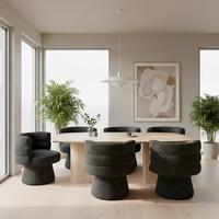 STOLIČKA JULINA - čierna, Modern, drevo/textil (71/74/72cm) - Bessagi Home