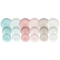 Tafelservice Pepper Keramik 6 Personen Geschirr Set - Multicolor, Design, Keramik - Tognana