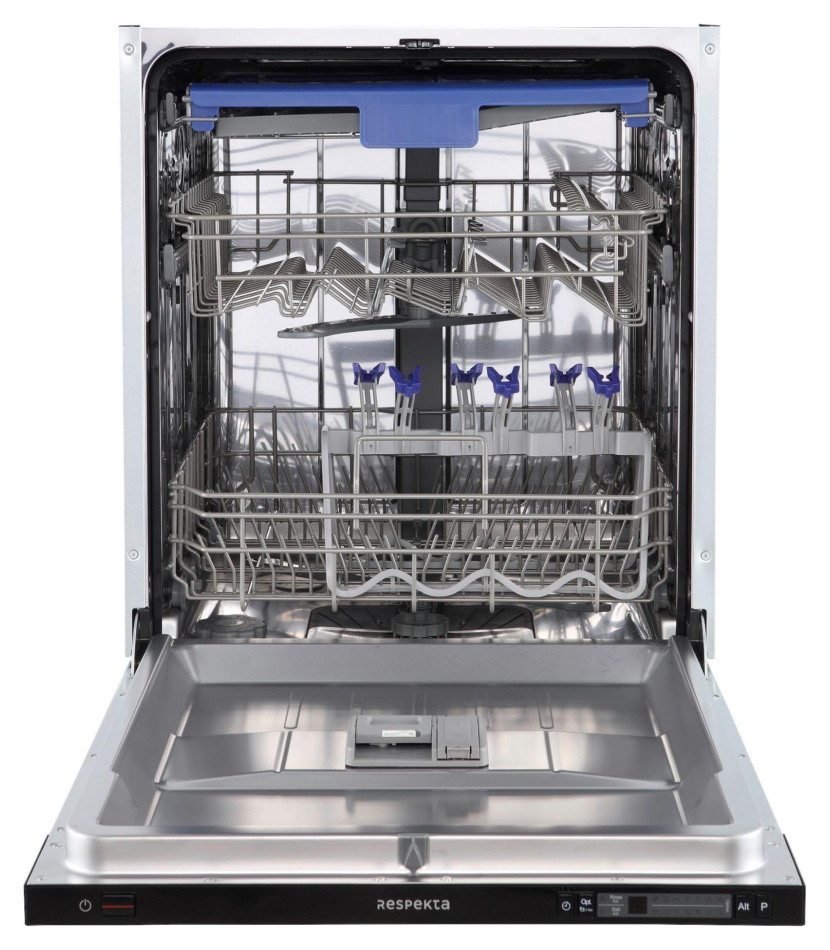 Geschirrspüler Silberfarben B: 59,4 cm - Silberfarben, Basics, Kunststoff/Metall (59,8/81,5/55cm) - Respekta