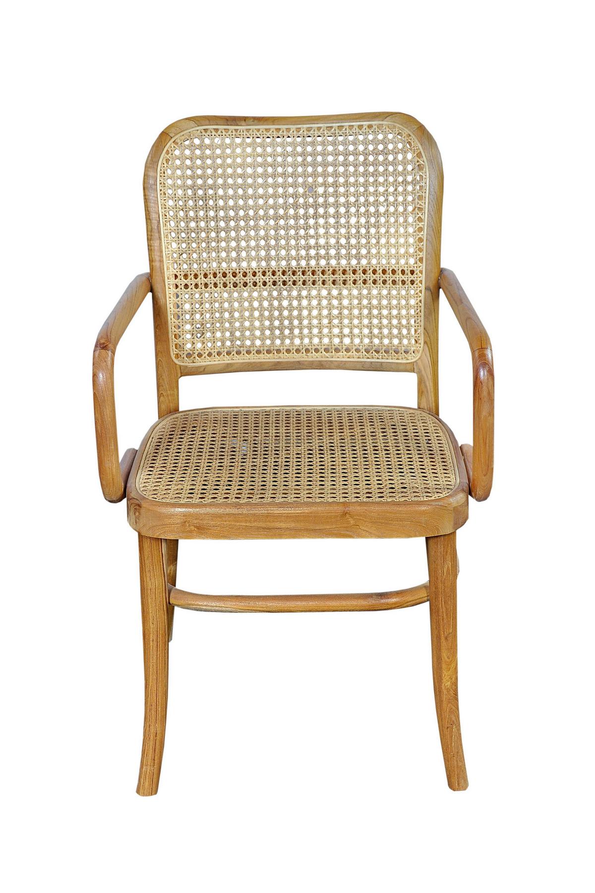 ARMLEHNSTUHL Naturfarben B: 52cm - Naturfarben, MODERN, Holz (52/86/58cm) - MID.YOU