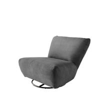 Xxl-sessel Cremallo Grau Wippfunktion, Drehbar, B: 95cm - Schwarz/Grau, Trend, Textil (95/77/94cm) - Livetastic
