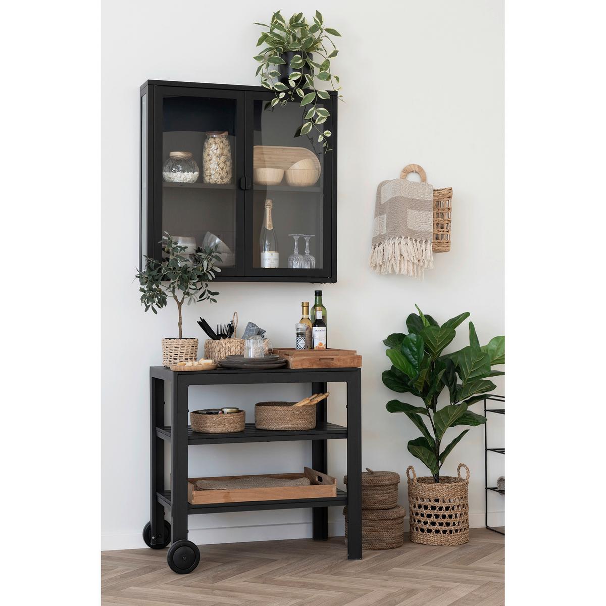 Serviertablett-set Faro Teakfarben B: 38 Cm - Teakfarben, Design, Holz (38/7/58cm)
