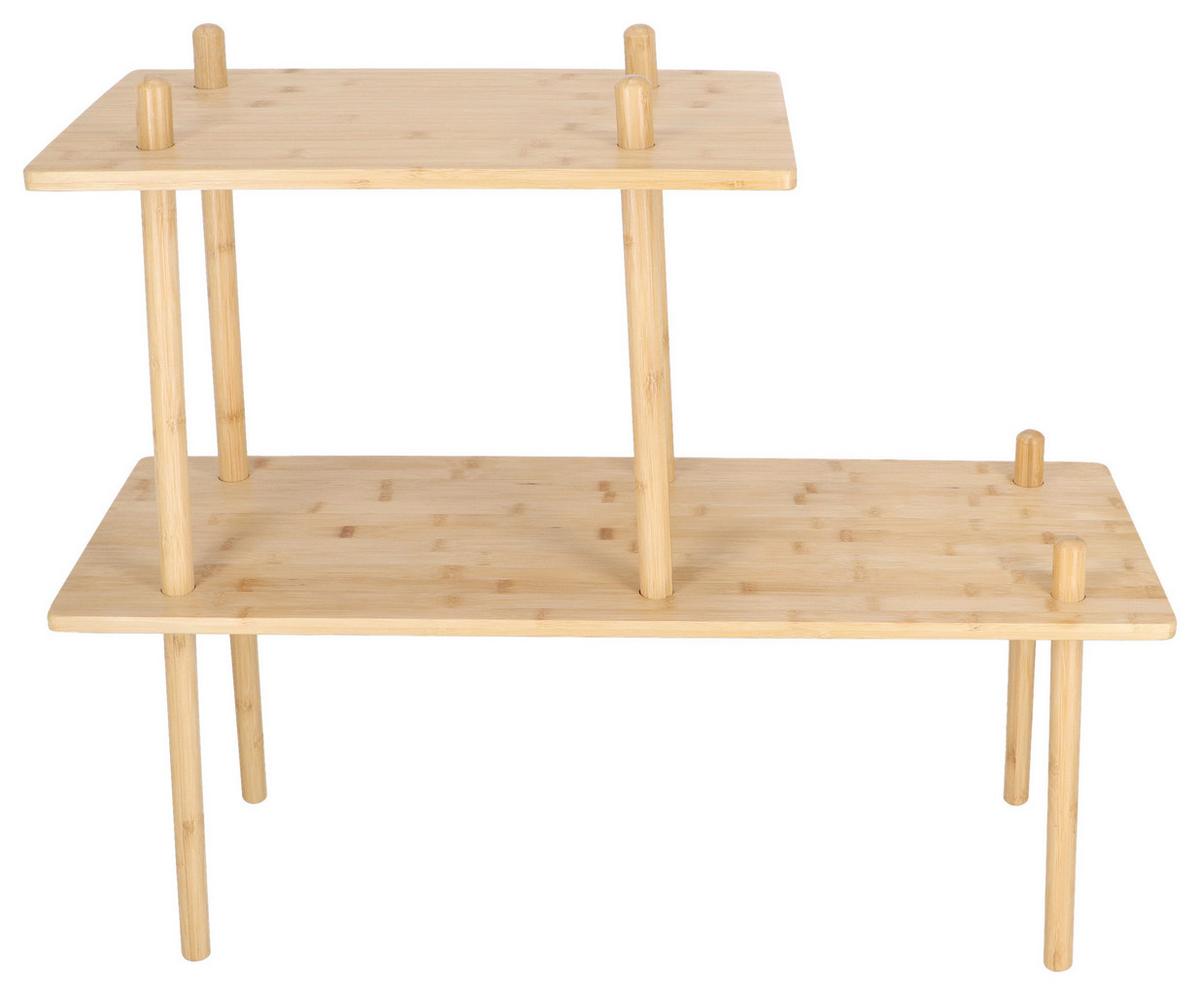 Wandregal Mit Übertopf Bambus Pflanzenregal_py202 - Hellbraun, LIFESTYLE, Holz (84,2/30/73cm)