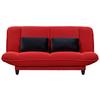 Schlafsofa Amalia Rot B: 200 cm - Rot/Schwarz, KONVENTIONELL, Textil (200/88/90cm) - MID.YOU