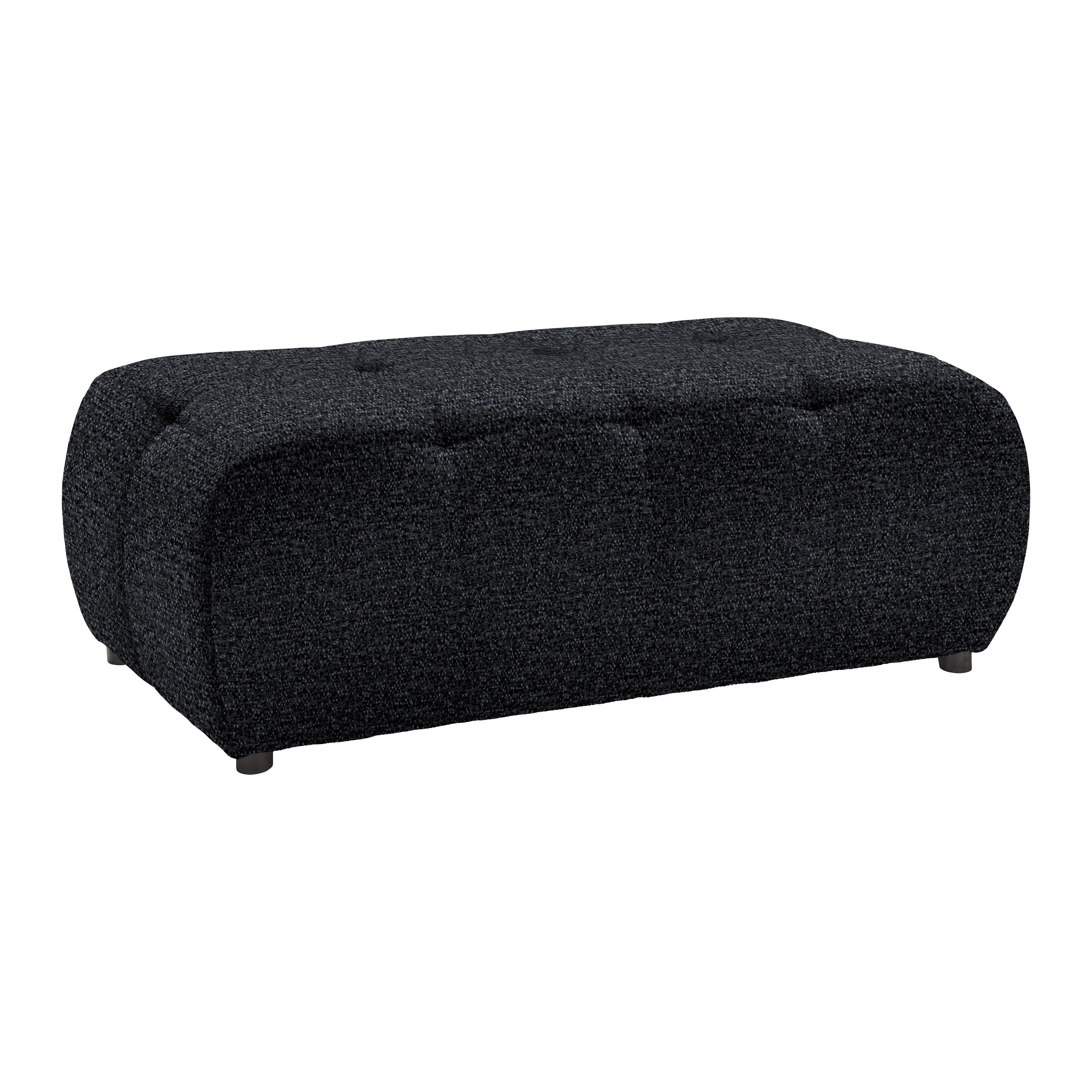 Taburet SOFI, tmavě šedá - černá/tmavě šedá, Moderní, textil (128/48/70cm) - Premium Living