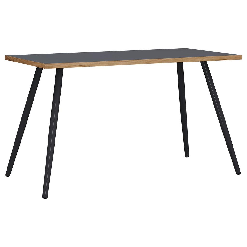 Schreibtisch Salia Weiß, Eiche Dekor L: 138 cm