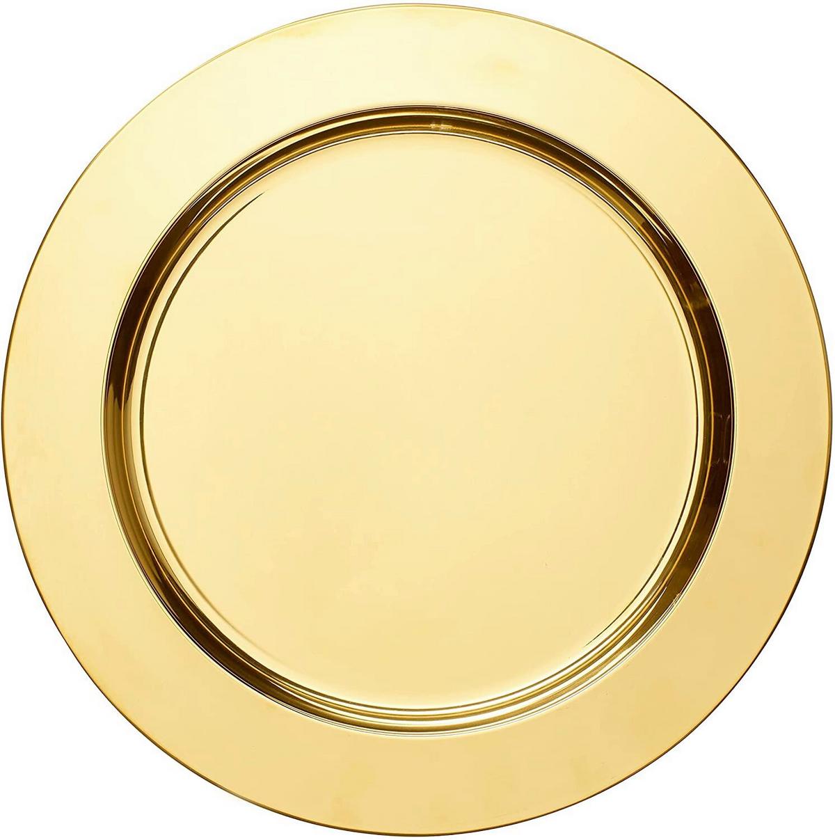 Platzteller Edelstahl Goldfarben Ca. 33 Cm - Goldfarben, Basics, Metall (33cm) - Echtwerk