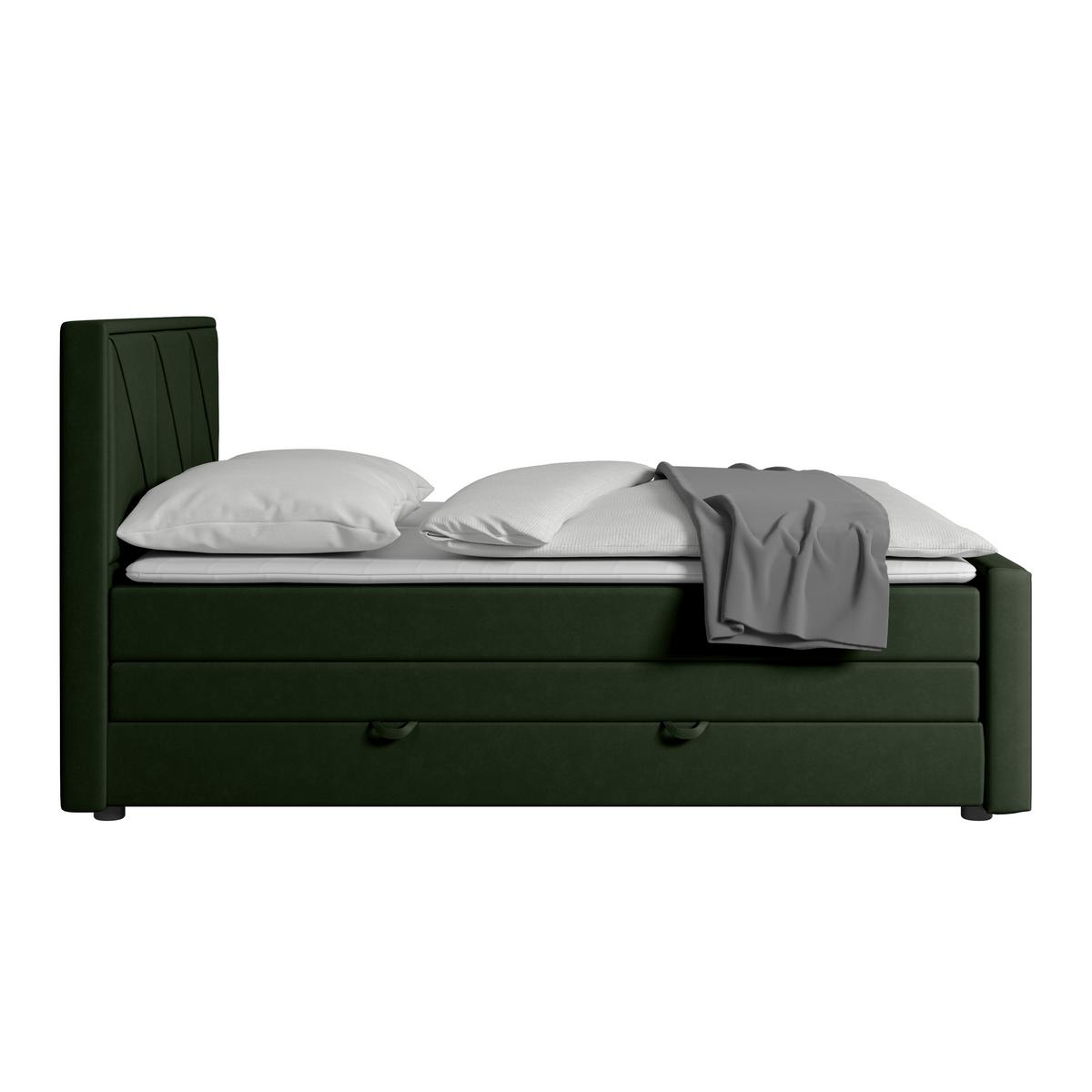Boxspringbett Bologna 180x200 cm Grün - Grün, MODERN, Holz/Kunststoff (180/200cm) - MID.YOU