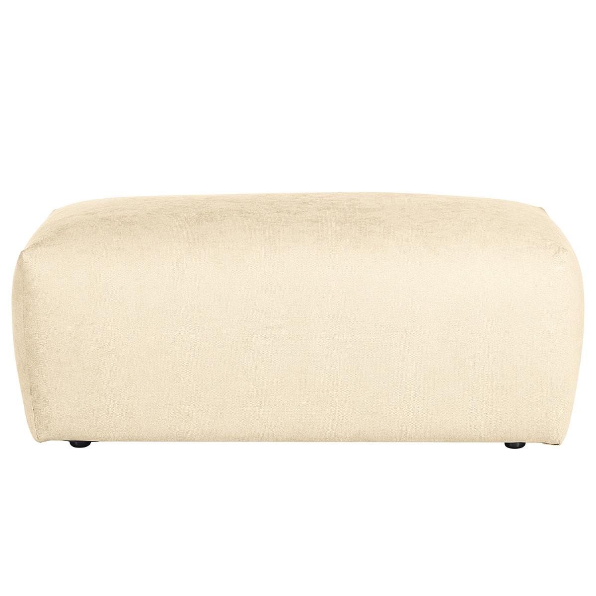 Hocker Bolt, Beige B 102 cm - Beige/Schwarz, MODERN, Textil (102/41/52cm) - Trendmanufaktur