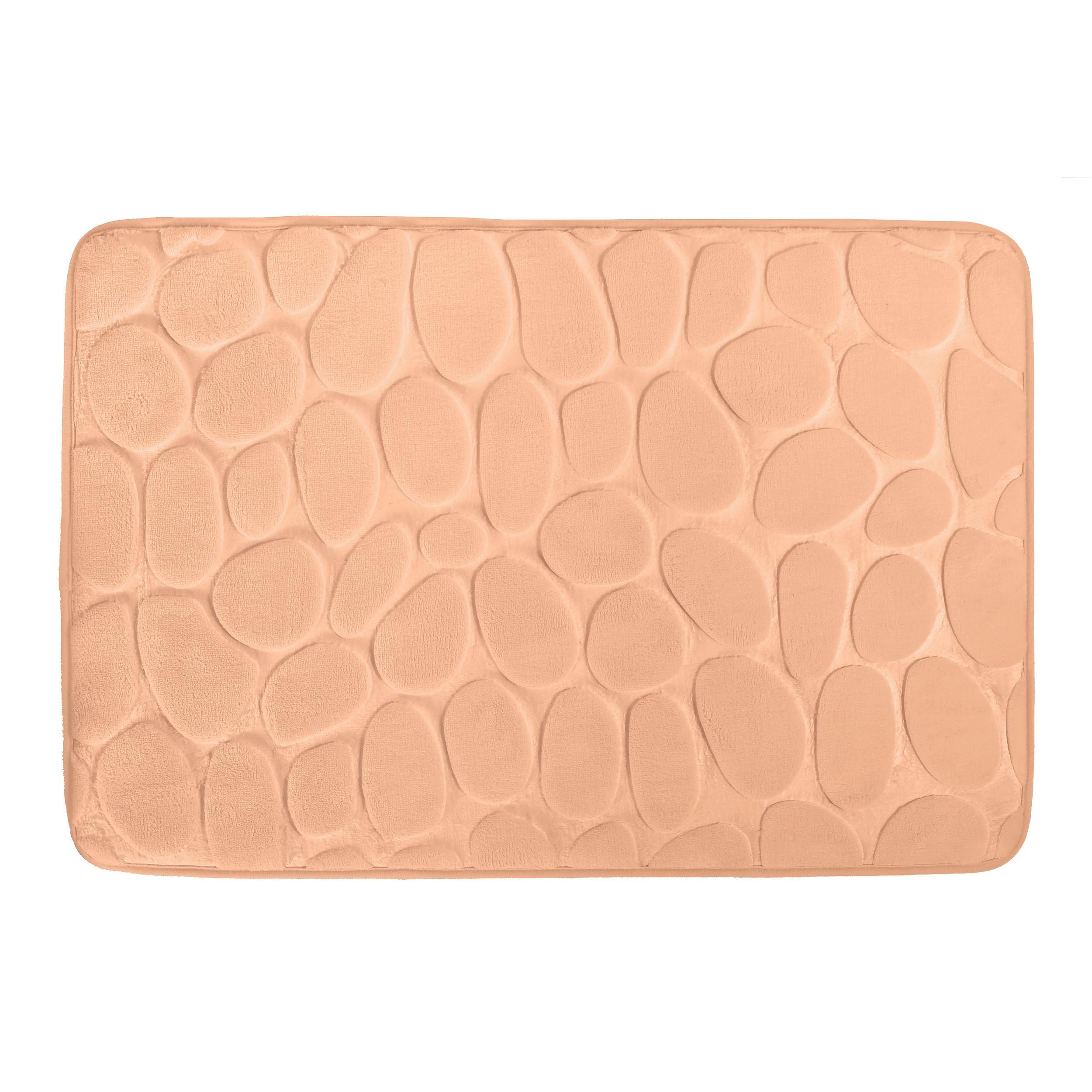 BADEMATTE GALETS PFIRSICH - Orange, Basics, Textil (50/80cm) - MSV