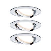 Deckenleuchte 3er-Set Ø 8,4 cm, dimmbar, Rund - Design (8,4cm) - Paulmann