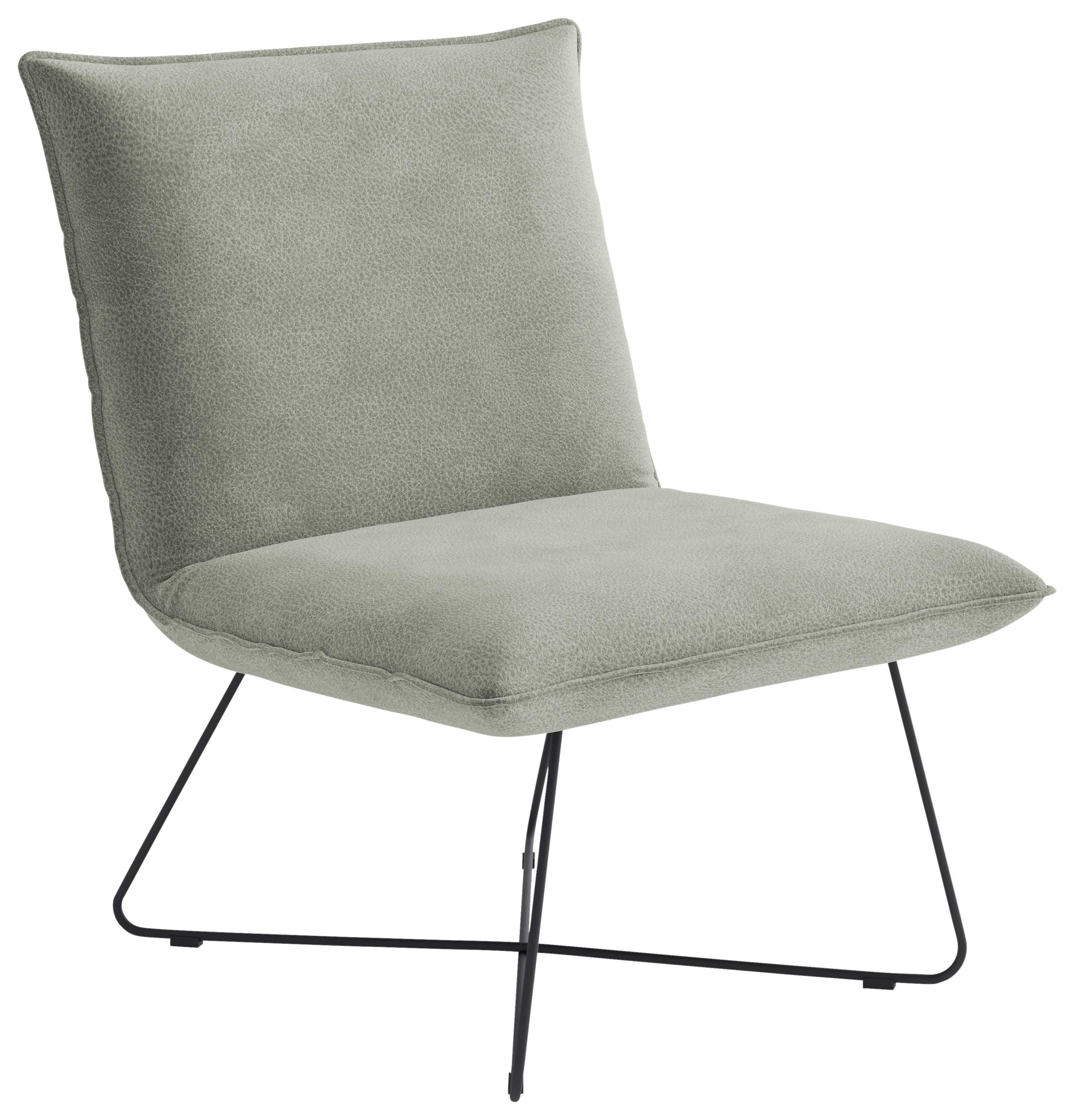 Sessel Skyway Hellgrau B: 68 cm - Hellgrau/Schwarz, Design, Textil (68/84/81cm) - Livetastic
