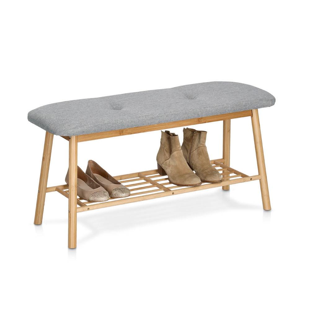 Schuhbank Schuhbank - Naturfarben, Basics, Holz/Textil (90/44/30cm) - Zeller Present