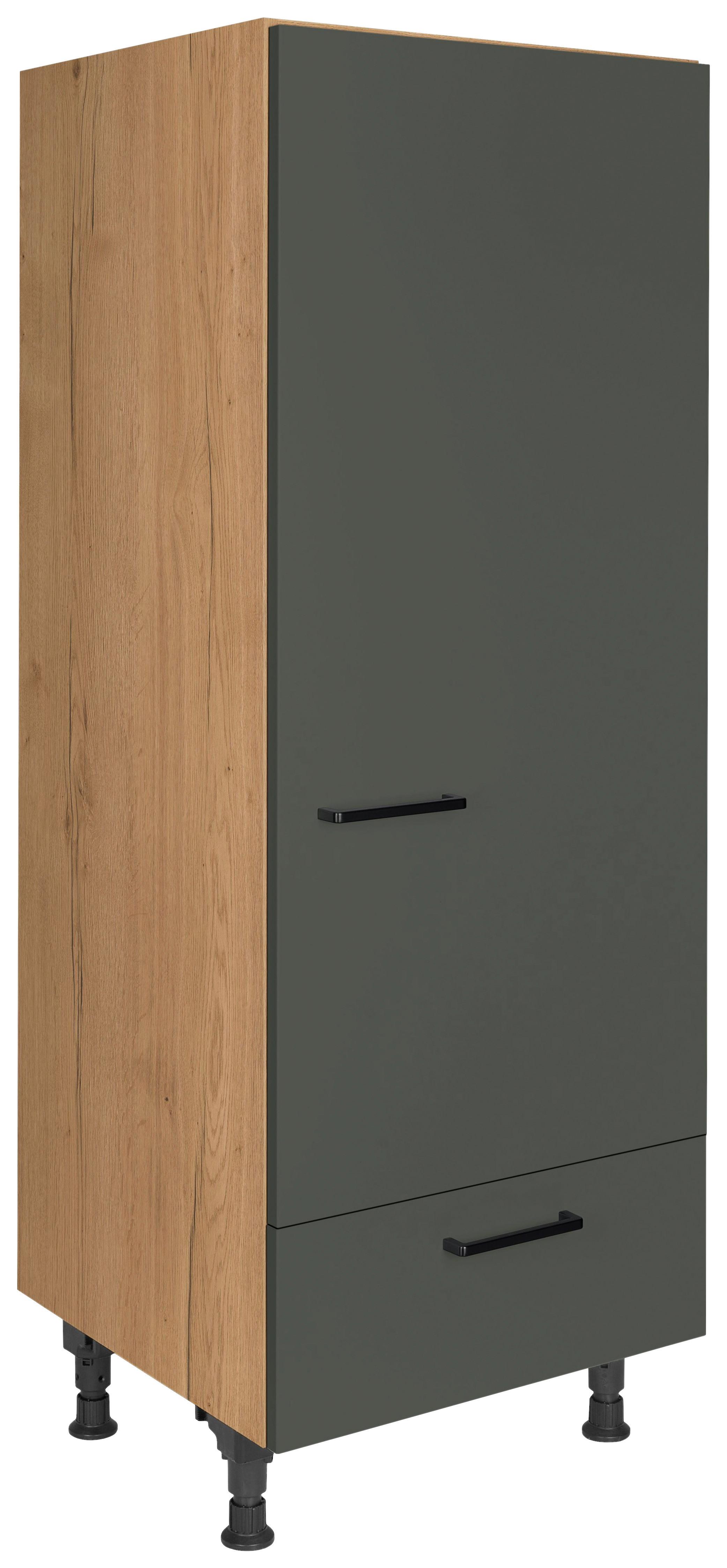 Geräteumbauschrank Easytouch - Eichefarben/Grün, MODERN, Holzwerkstoff (60/168/58cm) - Nobilia