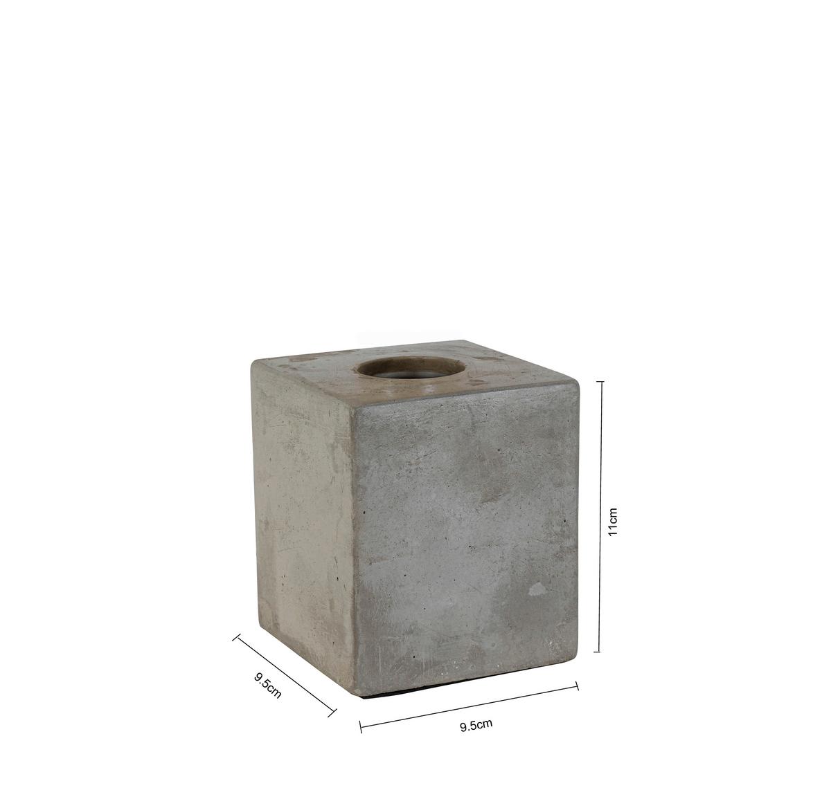 STOLNÁ LAMPA STON - čierna/sivá, Modern, plast/kameň (9,5/9,5/11cm) - Mömax