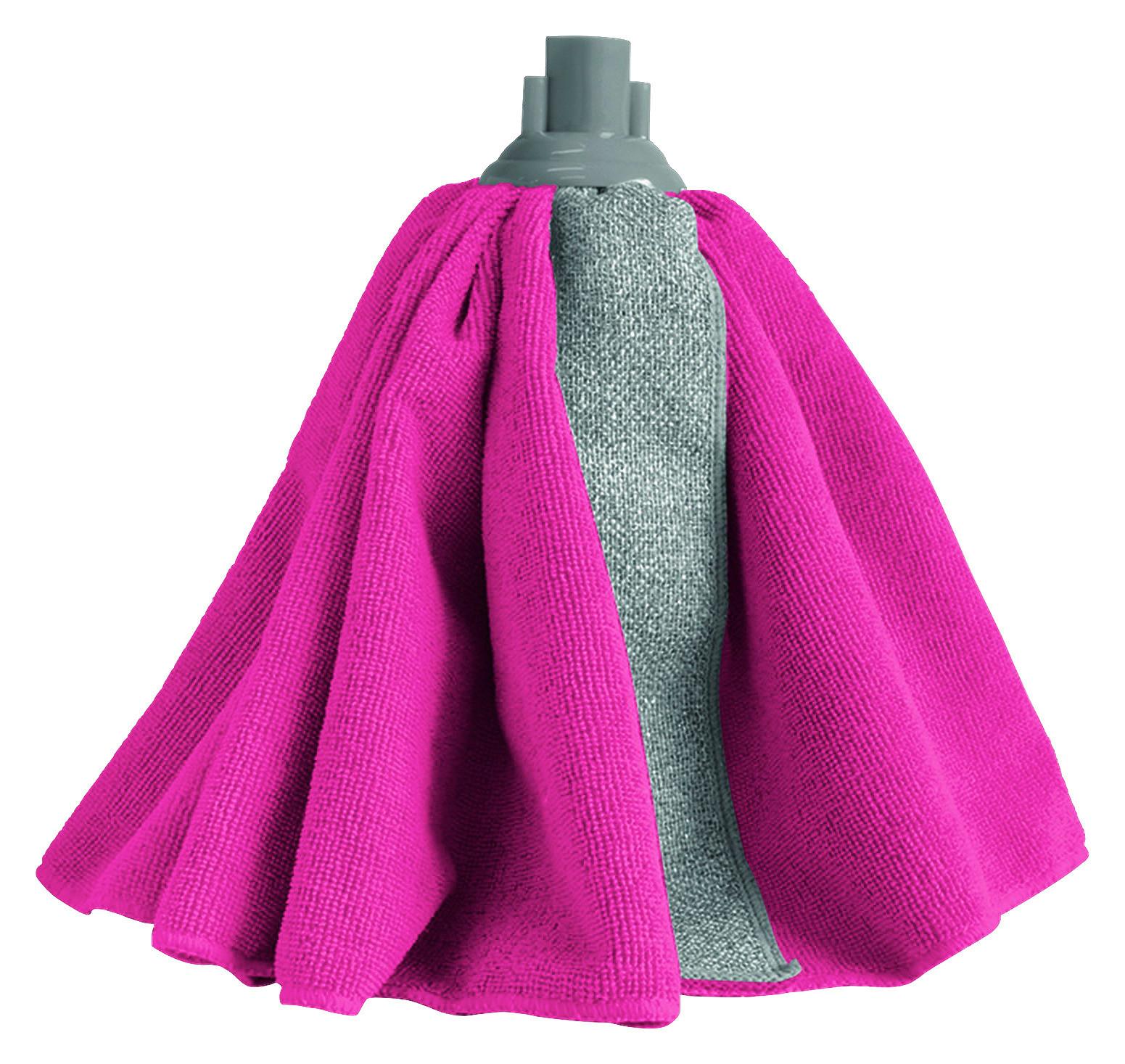 Pótfelmosófej York Mikrofibre Rubi - pink/világoszöld, műanyag/textil (19/35/8,1cm)