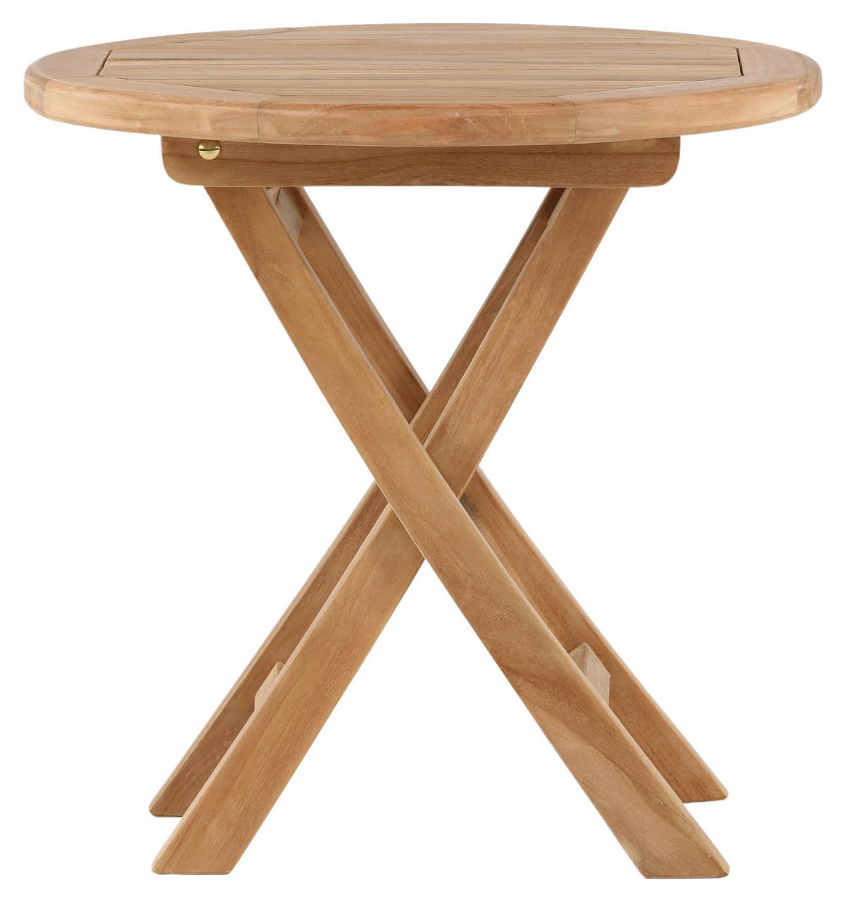 Gartenbeistelltisch Kenya - Teakfarben, KONVENTIONELL, Holz (50/50/50cm) - Gardenson