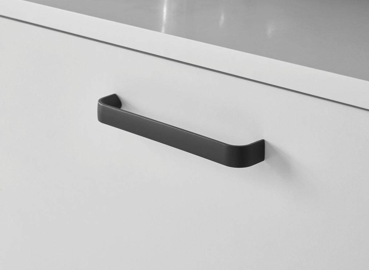 Waschbeckenunterschrank Vanice B: 70 Cm Weiß - Schwarz/Weiß, MODERN, Holzwerkstoff (70/60/35cm) - MID.YOU