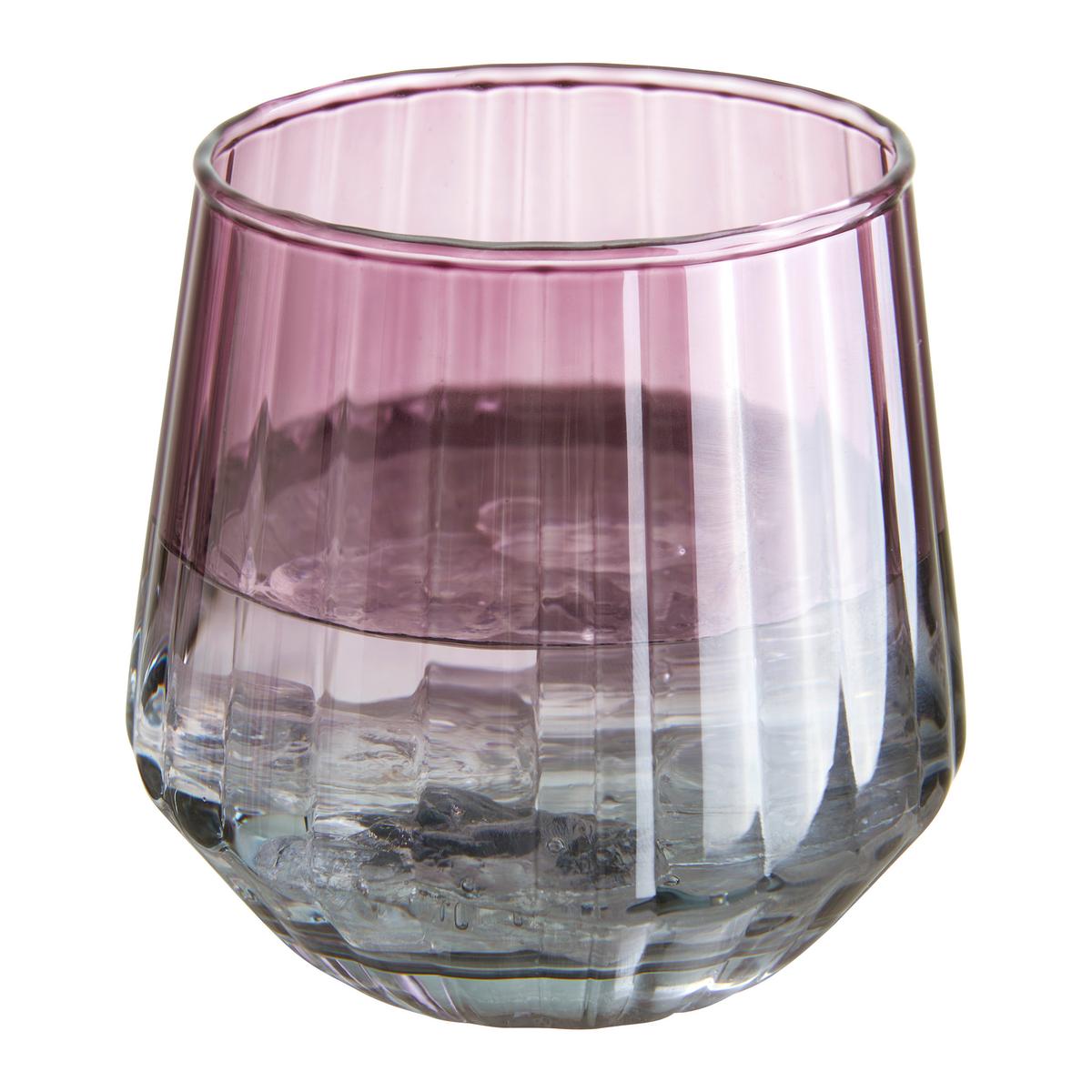 Pohár na pitie 380ml - lila/modrosivá, Modern, sklo (7,4/9cm) - Mömax