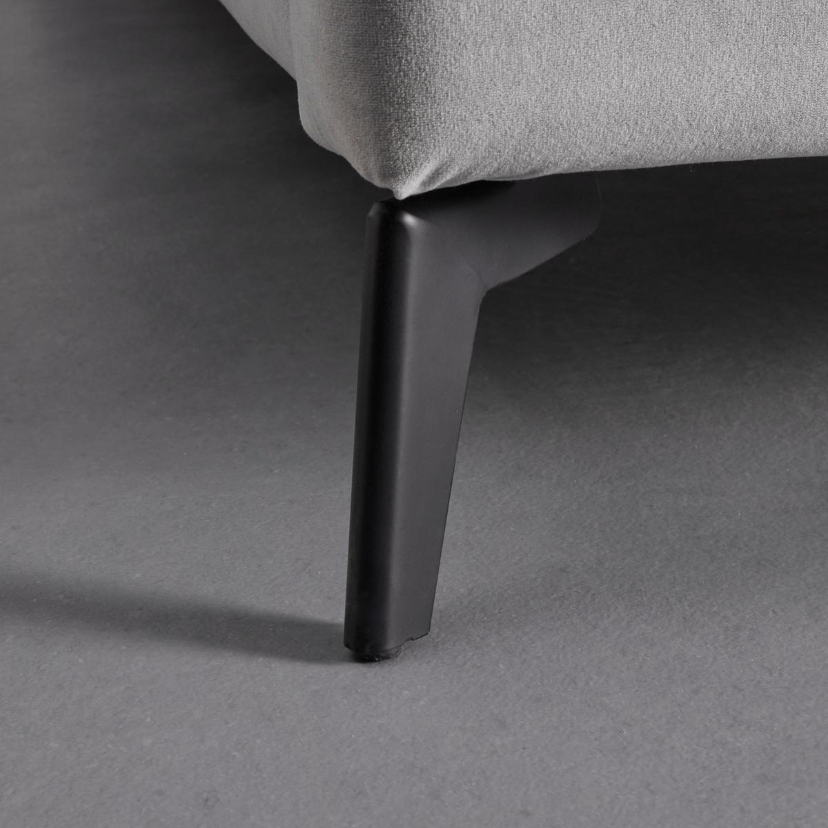 Posteľ s čalúneným čelom Dreamy, 180x200, svetlá sivá - čierna/svetlosivá, Modern, kov/drevo (180/200cm) - P & B