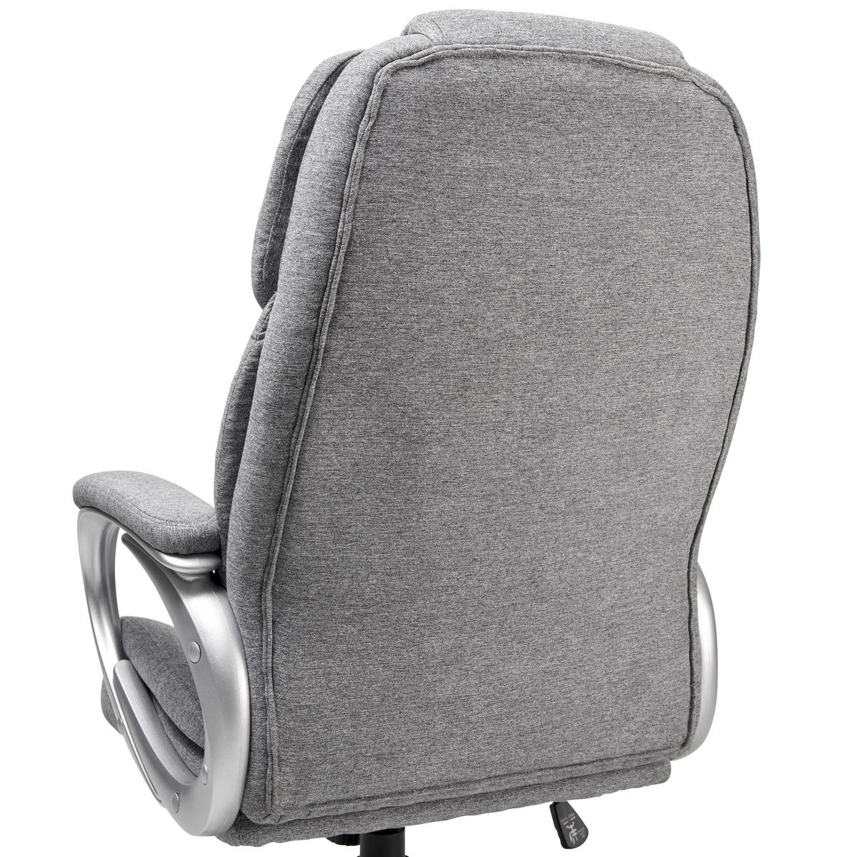 Drehstuhl Orleans - Silberfarben/Hellgrau, LIFESTYLE, Kunststoff/Textil (61/109-119/71cm) - MID.YOU