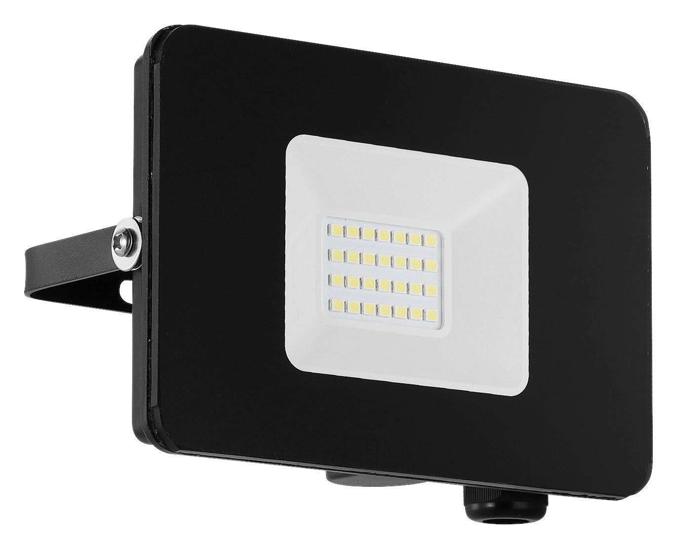 Led Außenleuchte Faedo 20 W Aluminium, Wandmontage - Klar/Schwarz, Basics, Glas/Metall (13cm)