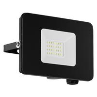 Led Außenleuchte Faedo 20 W Aluminium, Wandmontage - Klar/Schwarz, Basics, Glas/Metall (13cm)