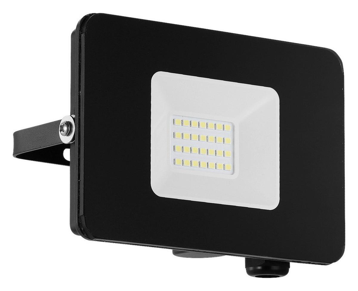 Led Außenleuchte Faedo 20 W Aluminium, Wandmontage - Klar/Schwarz, Basics, Glas/Metall (13cm)