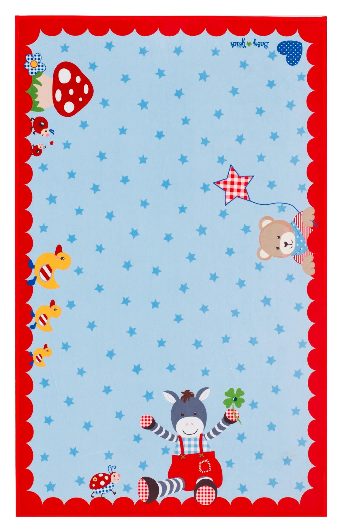 Kinderteppich Bg-715 100x160 - Blau/Rot, Trend, Textil (100/160cm)