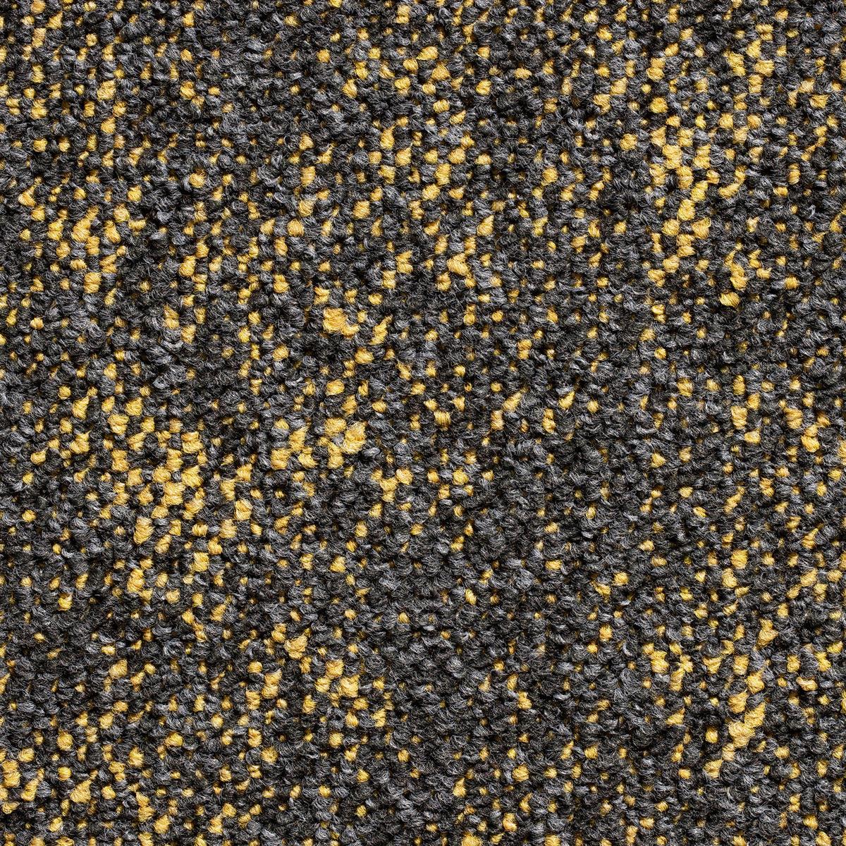 Teppichfliese Gelb/Bunt Marble 50x50 cm Florhöhe 3 mm - Gelb/Multicolor, Basics, Textil (50/50cm)